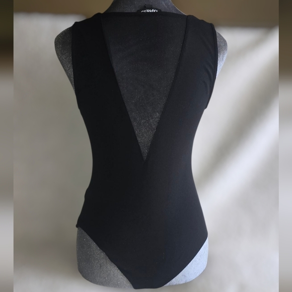 Express/Fashion Nova Black Sleeveless Bodysuit Set Of 2 - Picture 4 of 9
